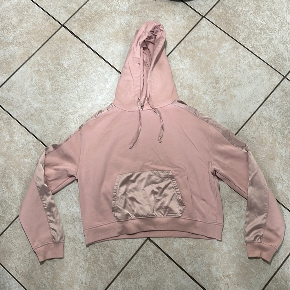 Pink Silk Hoodie